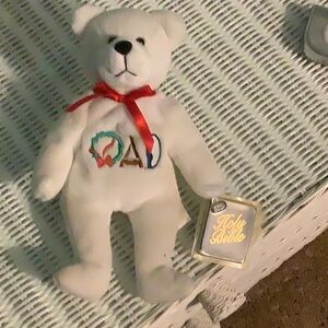 1999 White Holy Bear “Miracle” With Bible Celebration Series